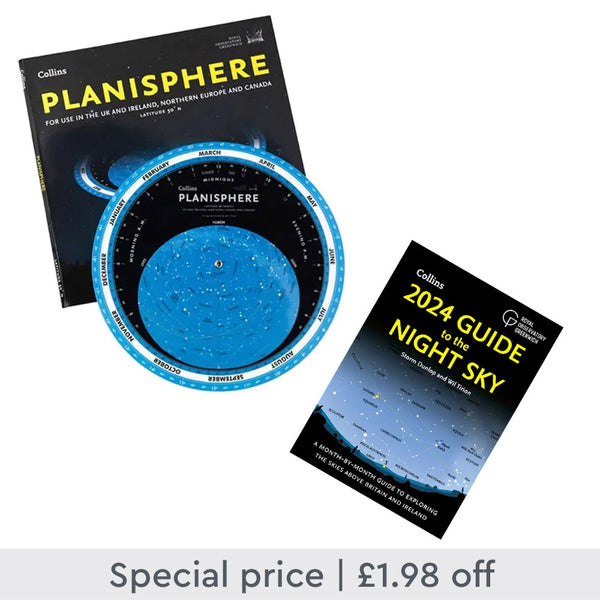 Planisphere & 2024 Guide to the Night Sky Britain and Ireland Book Set
