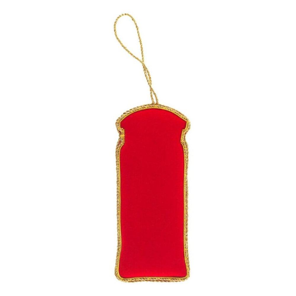 Embroidered Telephone Box Decoration - 