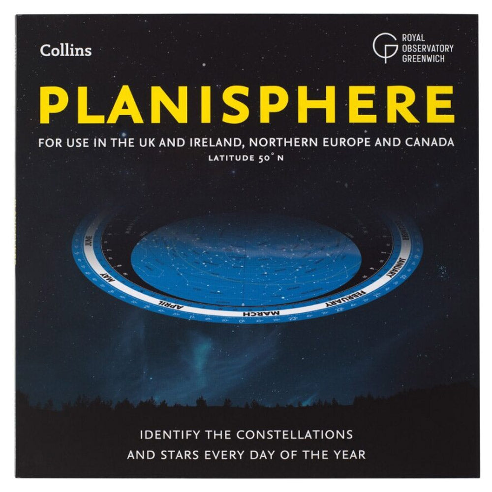 Collins Planisphere: Latitude 50°N – for use in the UK and Ireland, Northern Europe and Canada - 