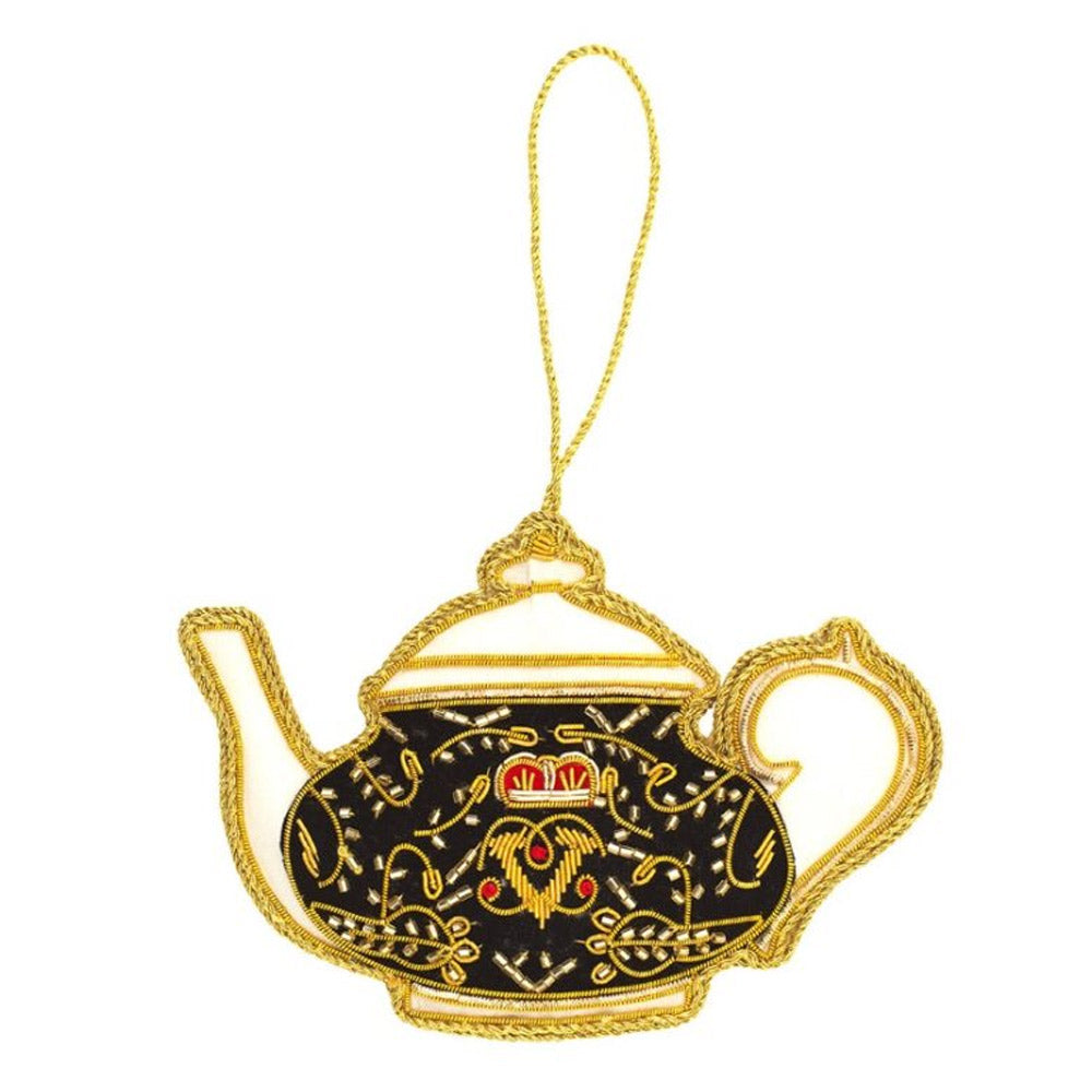Black Royal Teapot Decoration - 