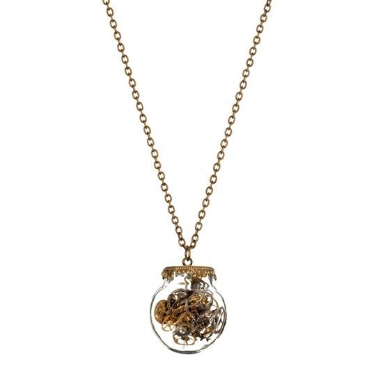 Clockwork Pendant Necklace - 