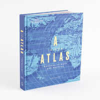a is for atlas hardcover book spine gold lettering