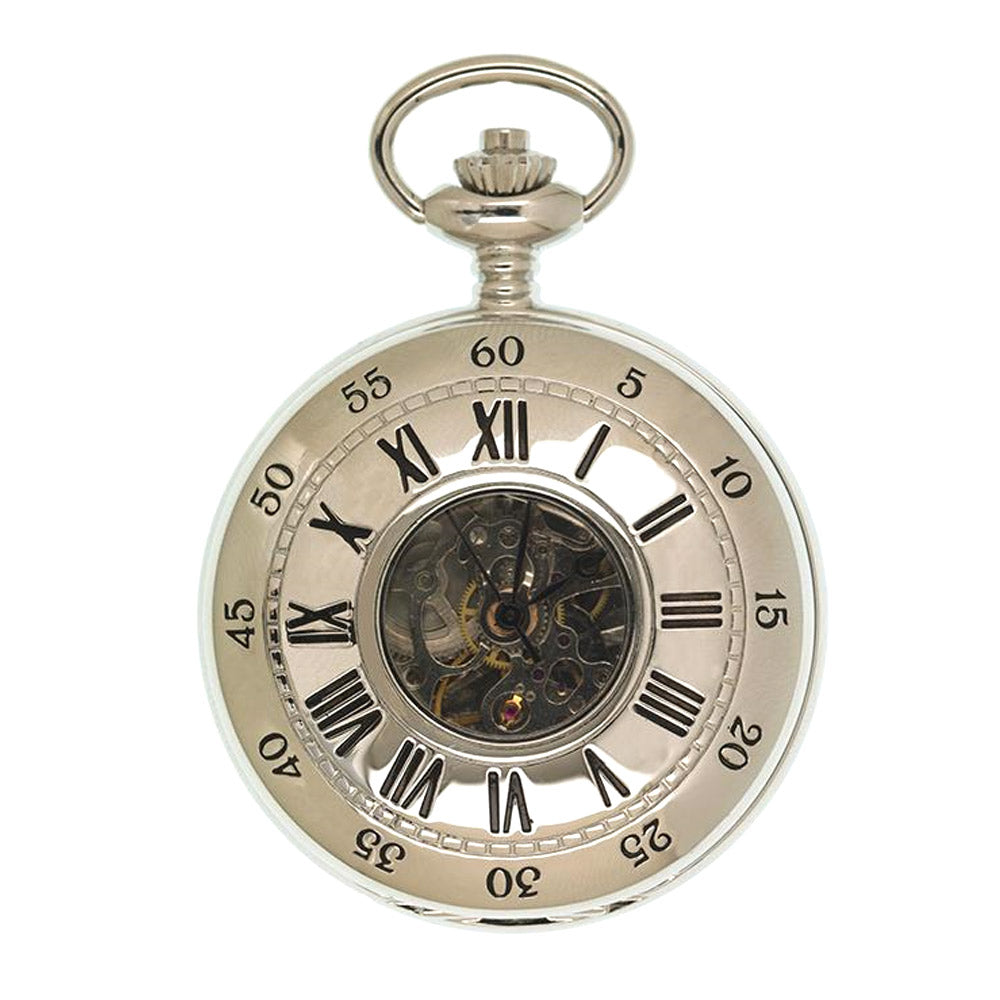 Royal Observatory Greenwich John Harrison's H4-Inspired Chrome Pocket Watch - 