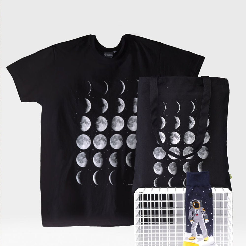 Organic Cotton Moon Phase T-Shirt - 