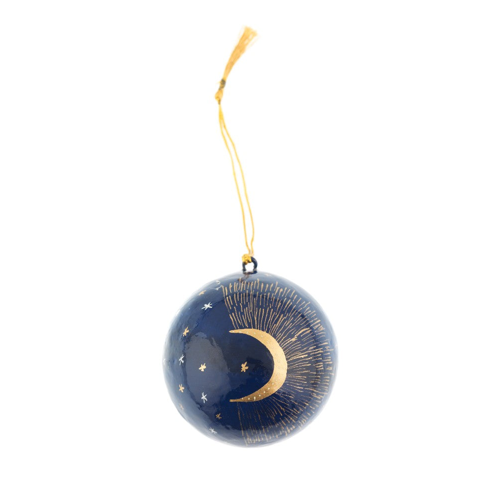 Royal Museums Greenwich Moon Christmas Bauble - 
