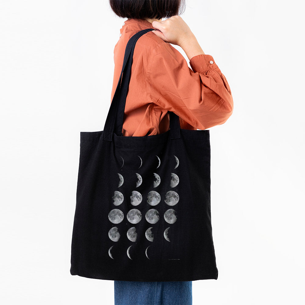Moon Phase Organic Cotton Tote Bag - 