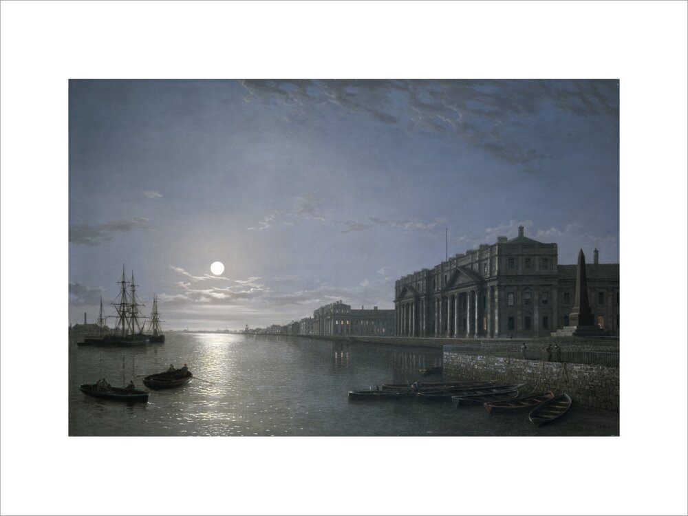 The Thames and Greenwich Hospital by Moonlight