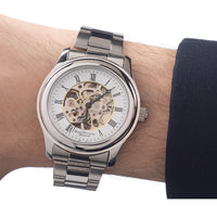 Royal Observatory Greenwich Chrome Skeleton Bracelet Watch