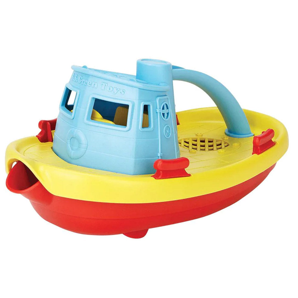 Recycled Plastic Toy Tug Boat - 