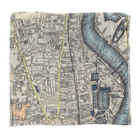 Vintage London Map Scarf