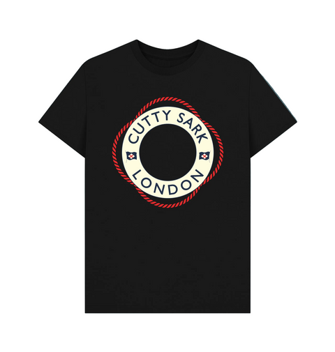 Black Printed T-shirt Front