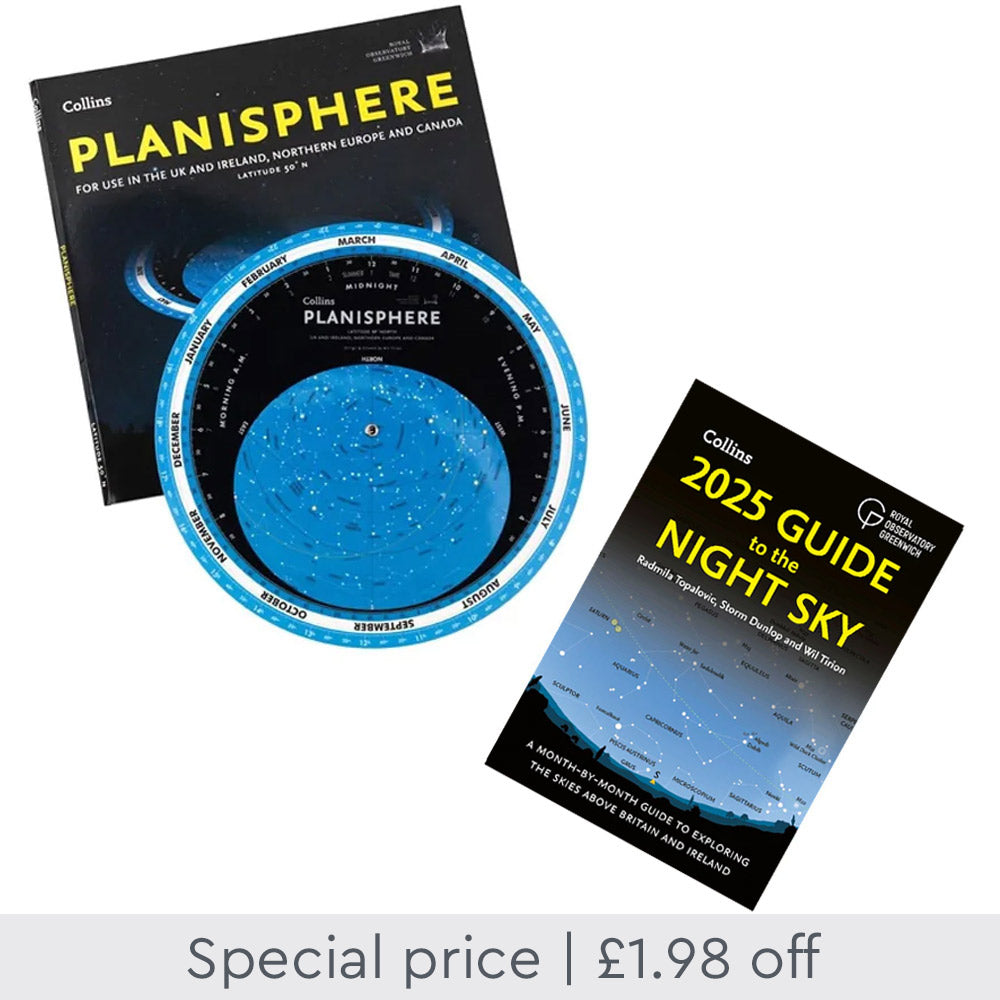 Planisphere & 2025 Guide to the Night Sky Britain and Ireland Book Set - 