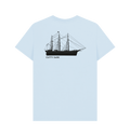 Sky Blue Printed T-shirt Back