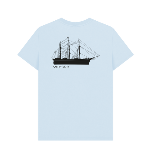 Sky Blue Printed T-shirt Back