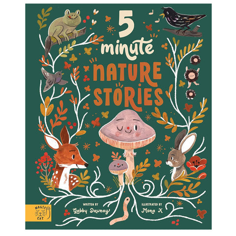 Illustrated cover of 5 Minute Nature Stories.