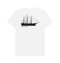 White Printed T-shirt Back
