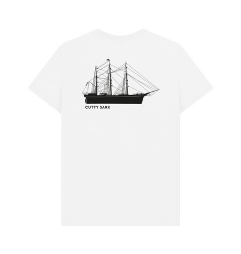 White Printed T-shirt Back