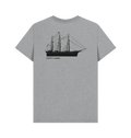 Athletic Grey Printed T-shirt Back