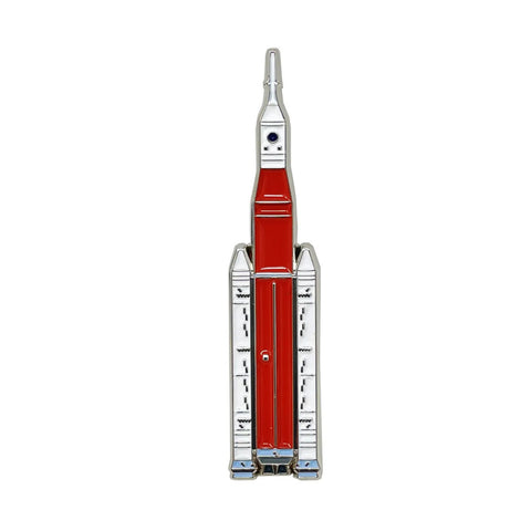Artemis rocket pin badge