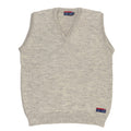 National Maritime Museum Arthur Beale Grey Sleeveless V Neck Sweater