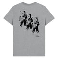Grey t-shirt with black astronauts graphic and Royal Museums Greenwich logo