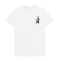 White t-shirt with astronaut design on the chest