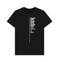 Black Prime Meridian logo tshirt