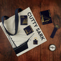 A selection of products from the navy and gold Cutty Sark range.