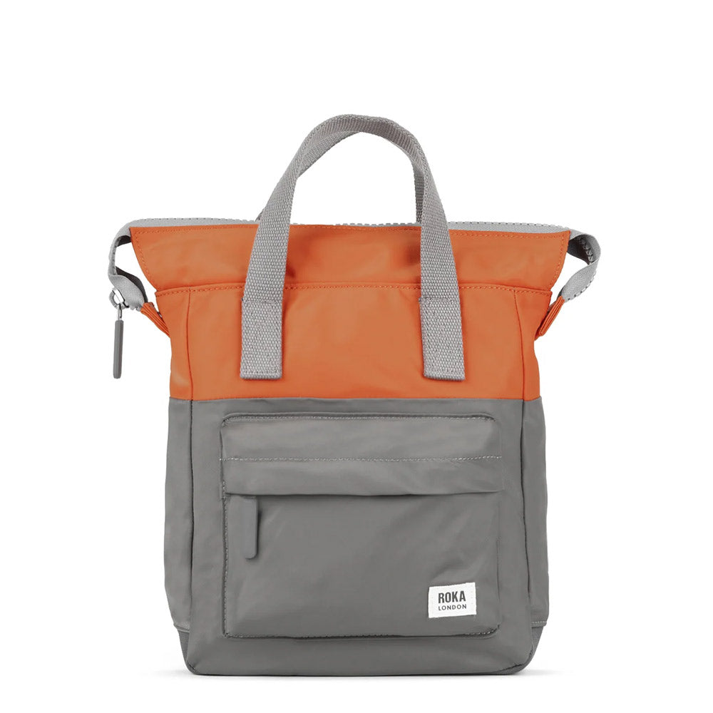 Recycled Orange and Grey Backpack - 