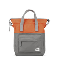 Recycled Orange and Grey Backpack