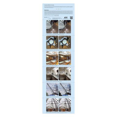 Cards with 3D images of Cutty Sar's interior and exterior.