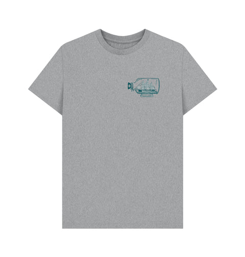 Grey t-shirt with a small Cutty Sark graphic on the chest  