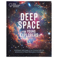 Book cover of 'Deep Space for Young Explorers' with space-themed design and Royal Observatory Greenwich logo.