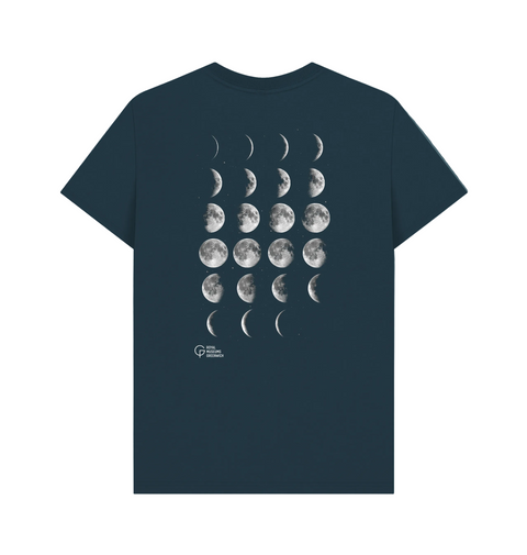 Denim Blue Printed T-shirt Back