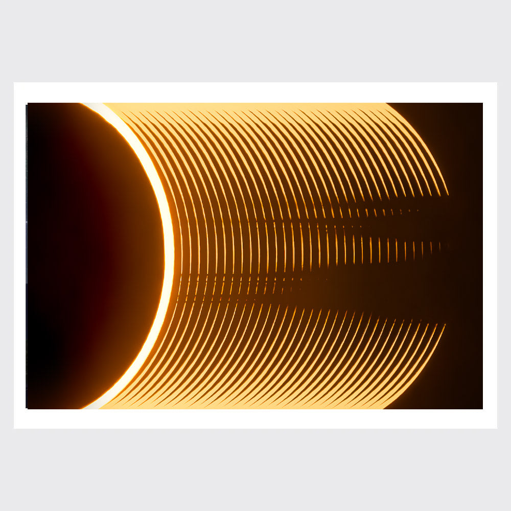 Astronomy Photographer of the Year 2024 Distorted Shadows of the Moon's Surface Created by an Annular Eclipse A3 Print - 