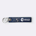 European Space Agency navy and silver logo keyring