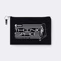 Black pouch with 'ESA Think Space' and astronaut graphic on a white background