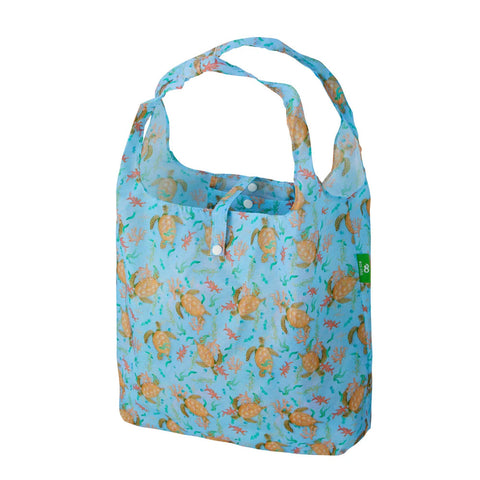 Reusable shopping bag with turtle pattern 