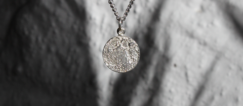 Fay Page The Moon silver necklace.