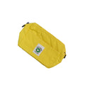 Yellow pouch with a logo 