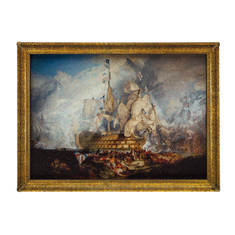 A magnet depicting Turners Battle of Trafalgar painting