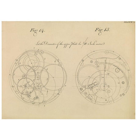 Harrison's H4 Drawing A3 Print