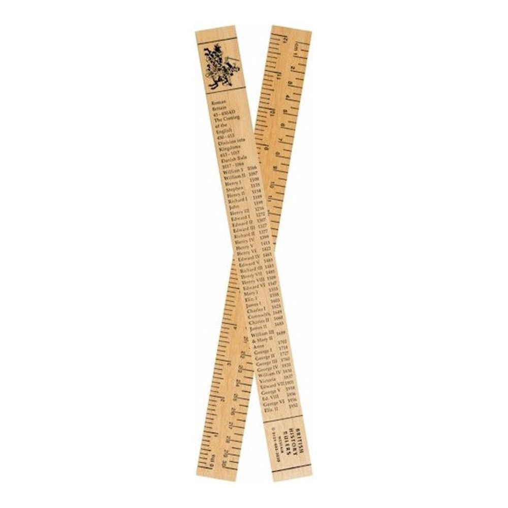 British Kings and Queens Wooden Ruler