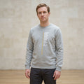 Man wearing a Prime Meridian of the World Printed Sweatshirt