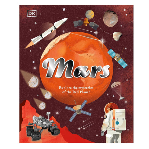 Book cover of 'Mars' by DK with space-themed illustrations and text.