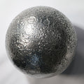 Stainless steel sculpture of the Moon 