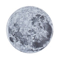 Image of a Map of the Moon with craters and surface features on a pocket mirror
