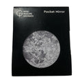 Pocket mirror packaging with 'Royal Museums Greenwich' branding on a black background