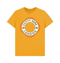 Mustard colour t-shirt with Cutty Sark London life ring design on the front