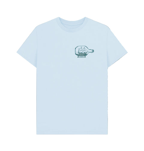 Organic Cotton National Maritime Museum Ship in a Bottle Back-print T-shirt